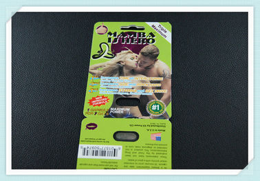 Standar Blister Card Packaging Untuk Male Enhancement Pills Hanging Kartu Kemasan