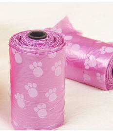 Kotoran berwarna-warni anjing tas dengan disesuaikan pencetakan dalam Roll