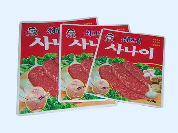Penuh Printing Pouch Kemasan Bag Tahan Lama Untuk Alum Foil Daging / Pork Makanan