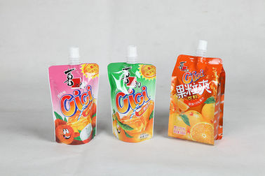 Food Grade Custom cetak Berdiri UP Kantong Kemasan Juice Cerat