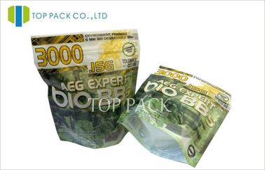 Laminated Resealable Stand Up Pouch Packaging Dengan Zipper Untuk Tabacco