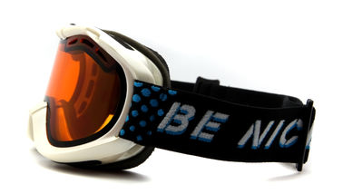 Anti Slip terbuka Putih Anak Snowboarding Goggles datar Cahaya Ski Goggles untuk anak laki-laki
