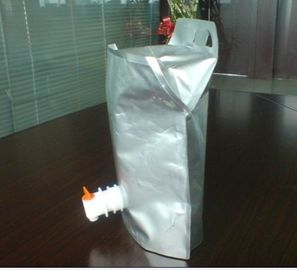 Tas Aluminium Foil Reusable Berdiri Kantong Dengan Cerat Untuk Anggur Berdiri Tas BIB Dengan Keran