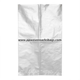 Waterproof Aluminium Foil Pouches Industri / Silver Aluminium Foil Packaging Bags dengan Zipper