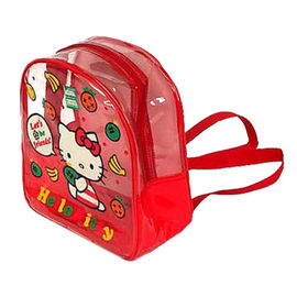 Indah Hello Kitty kecil jelas PVC ransel, tas bahu untuk anak perempuan