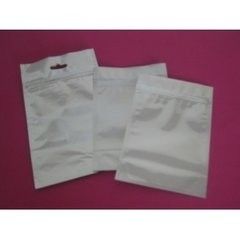 Putih keperakan 3 Side Custom cetak Aluminium Foil Cooking Bag dengan Zipper