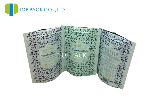 Hijau alumimum Foil Dicetak Laminated Kantong Dengan Berjajar Ziplock Untuk Makanan Powder