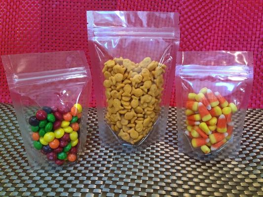 Plastik PE PET Laminated Batal Stand Up Pouch 250g 300g 500g Untuk Permen / Powder