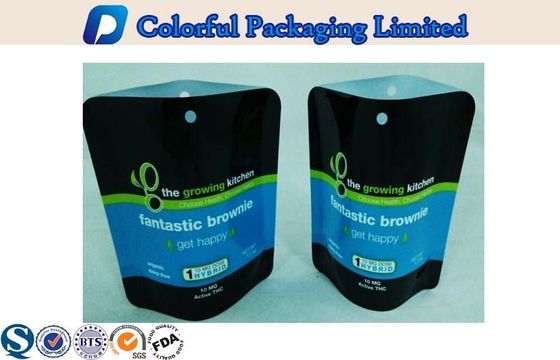 PET Resealable Stand Up Pouch Panas Seal Seal Kemasan Bag Dengan Lubang
