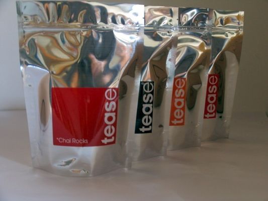 Kopi / teh Laminated Aluminium Foil Stand Up Pouch, Permen Snack Eco-friendly Kemasan Bags