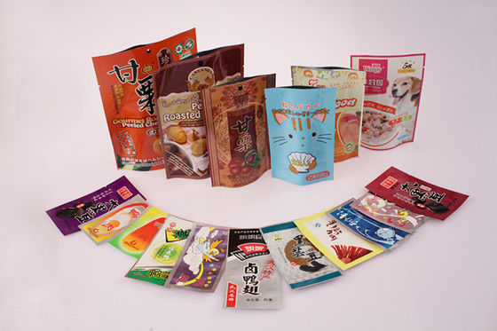 Kantong makanan ringan plastik cetak PET / PE / AL / CPP Kemasan makanan yang fleksibel