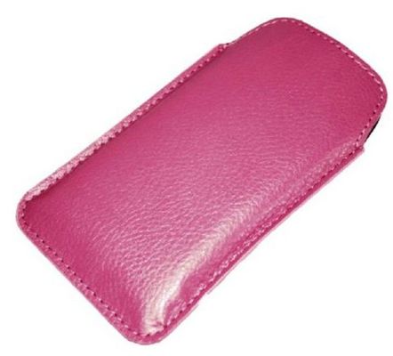 Sederhana Pantone 4,3 "/ 5" Kulit Smartphone Kasus Telepon Dompet Pouch Dengan berdiri