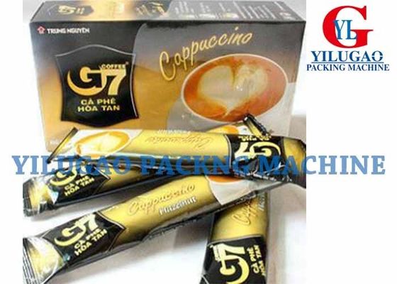 Efisiensi tinggi Plastik Tongkat Kopi Form Packing Machine Isi Seal Pouch Machine