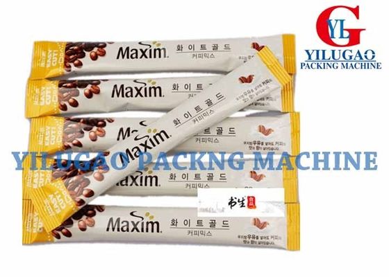 Efisiensi tinggi Plastik Tongkat Kopi Form Packing Machine Isi Seal Pouch Machine