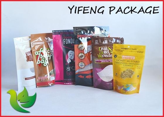 Matte Plastik Selesai Stand Up kantong Foil Printing Laminasi Moistureproof