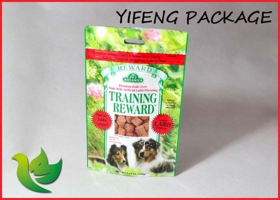 Anjing Plastik Food Stand Up kantong Disesuaikan dengan panas penyegelan