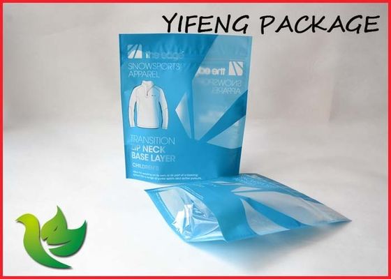 Jelas Pakaian Stand Up Kemasan penghalang Bag Tinggi Custom made