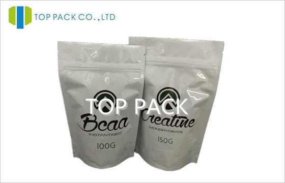Bubuk Protein AL / PE Kemasan Organik, Stand Up Pouch Dengan Zipper 100g / 150g