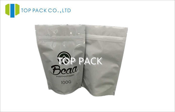 Bubuk Protein AL / PE Kemasan Organik, Stand Up Pouch Dengan Zipper 100g / 150g