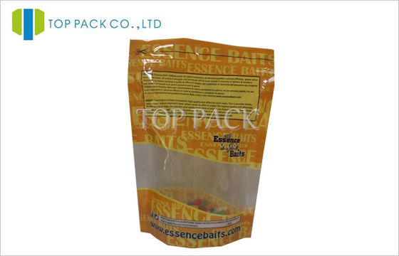 PET / PE Plastik Stand Up Pouch Gravure Printing dengan gusset bawah