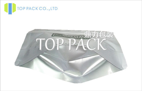 Aluminium Foil Stand Up Makanan Kantong Dengan Ziplock 80micron - 200micron