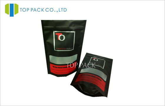 Silver Logo Flat Bottom Stand Up Pouches Untuk Kemasan Makanan, Matte Finish