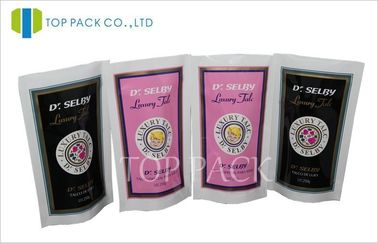Makanan Bayi Stand Up kantong Black / Purple, Ketebalan Laminated Makanan Pouch Kemasan 500gram