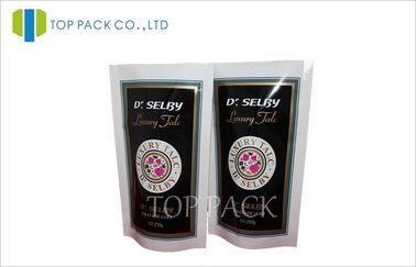 Makanan Bayi Stand Up kantong Black / Purple, Ketebalan Laminated Makanan Pouch Kemasan 500gram