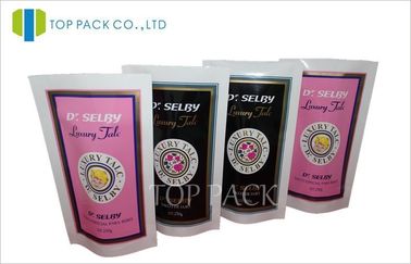 Makanan Bayi Stand Up kantong Black / Purple, Ketebalan Laminated Makanan Pouch Kemasan 500gram