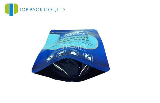Kantong plastik Foil Stand Up Makanan, Kantong Kantong Bubuk Protein Stand Up