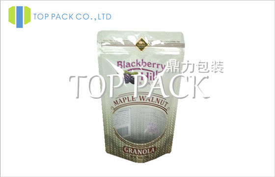Zip kunci Stand Up kantung makanan dengan kedudukan air mata, Blackberry kantung plastik