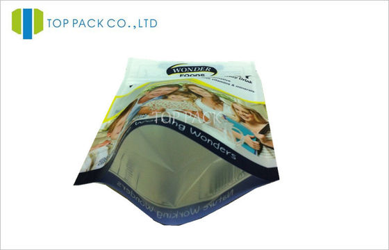 PET / PE Printed Stand Up Bags Gravure Printing Untuk Kemasan Makanan