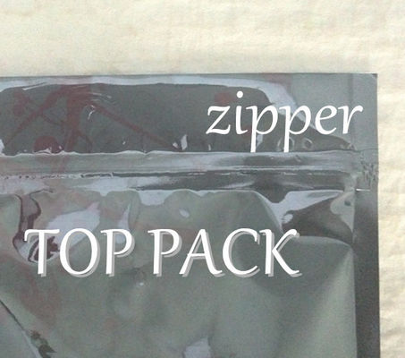 Aluminium Foil Dicetak Stand Up Bags Disesuaikan Untuk Makanan Dengan Ziplock Top