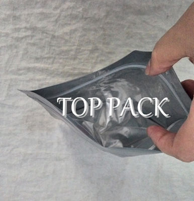 Kopi Printed Stand Up Tas Dengan Zip Lock PET / AL / PE Multilayer Laminated