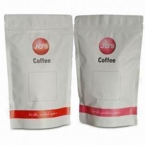 Stand Up Kustom Plastik Kantong Kemasan, Zipper Kopi Kemasan Bag