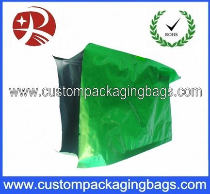 Kemasan Tas hijau Side Gusset Aluminium Foil kopi dengan Hot Seal