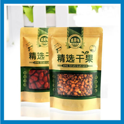 Cukup Berdiri Plastik Stand Up Resealable Kantong Buah Kering Snack Permen Tas disetujui FDA