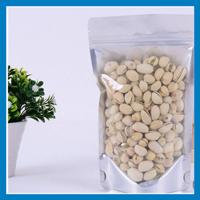 PE AL PET Glossy Permukaan Sealed Tas Plastik Resealable 200g 250g 500g