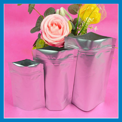 PE AL PET Glossy Permukaan Sealed Tas Plastik Resealable 200g 250g 500g