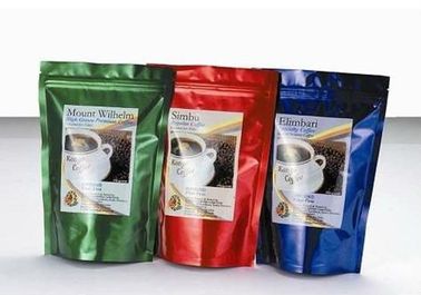 Resealable Foil berdiri plastik Ziplock tas berwarna, Zip kunci kantong plastik