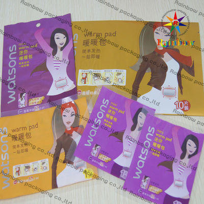 Zip Lock Plastik Kosmetik Compact Kemasan datar Untuk Pad Hangat
