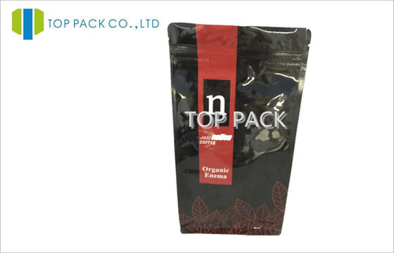 Stand Up Blok Bawah Kopi Kemasan Plastik Tas 480g Aluminium Foil