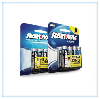 Kartu PVC Battey Blister Card Kertas Dengan 6 Baris