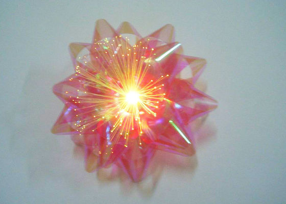 3.5inch Iridescent LED Ribbon Bowin untuk Hadiah kemasan dan dekorasi Natal