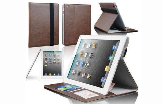 Dompet Gaya ipad2 / ipad3 / ipad4 Tablet PC Kulit Kasus dengan 7 kartu / slot uang