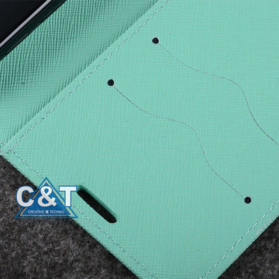 PU Leather Wallet Balik Samsung Galaxy S6 Kasus Dengan Slot Kartu Berdiri