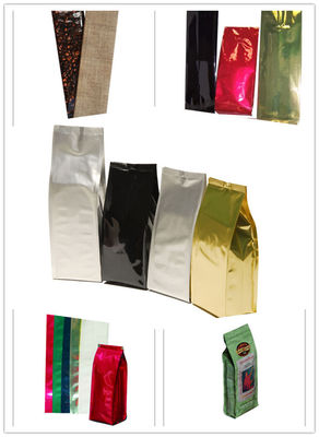 Gravure Perangkap Printed Side Gusset Berdiri Tas untuk kopi atau Nuts, Garam Mandi, Chrips