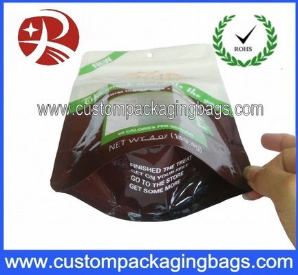 Ziplock plastik Stand Up kantong Kemasan Untuk Biskuit / Cookies
