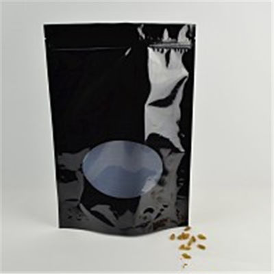 Stand Up Foil Ziplock Bags Cetak Kustom Dengan Tear Notch Dan Jendela