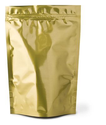 Glossy Plain Red Foil Pouch Kemasan Stand Up For Coffee Bean